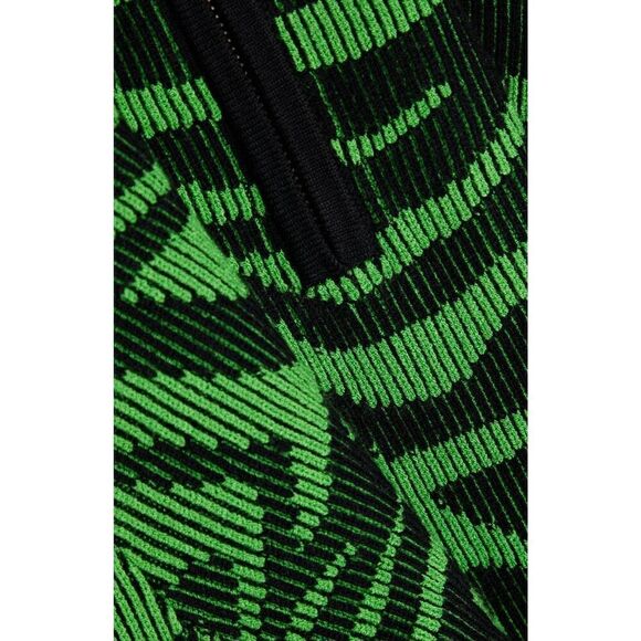 STINE GOYA Sylvie ribbed jacquard-knit turtleneck sweater in green NWT Size Medi - Picture 4 of 9